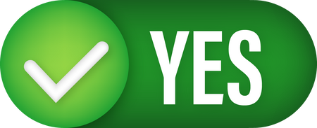 Yes No word text on talk shape. Vector stock illustration ye